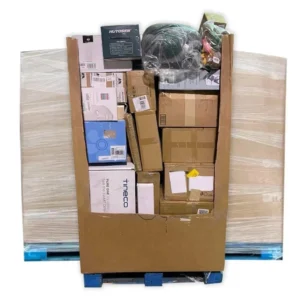 Large size box of miscelaneous home goods, toys and electronics